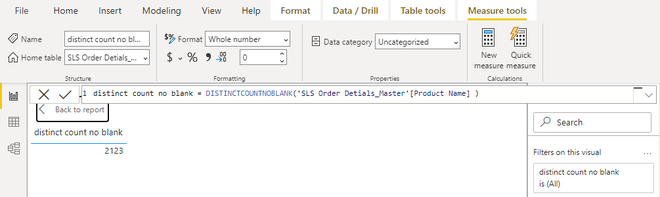 DAX DistinctCountNoBlank