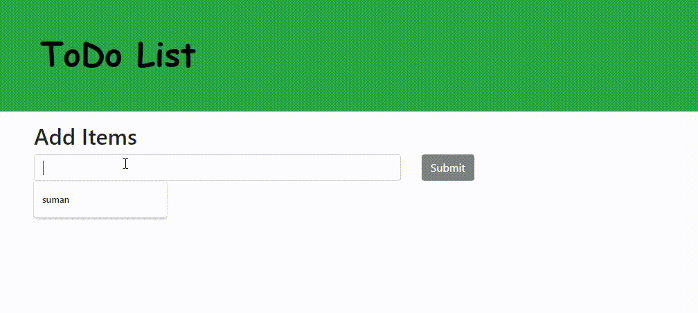 A TODO List APP