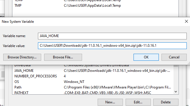 pasting-jdk-path