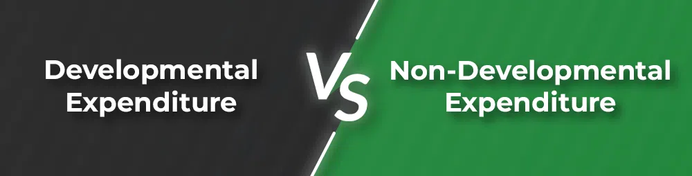 Difference between Developmental Expenditure and Non-Developmental Expenditure