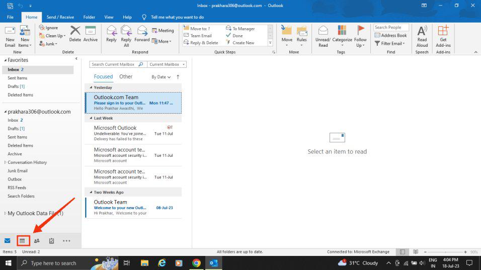Share Your Calendar in Outlook