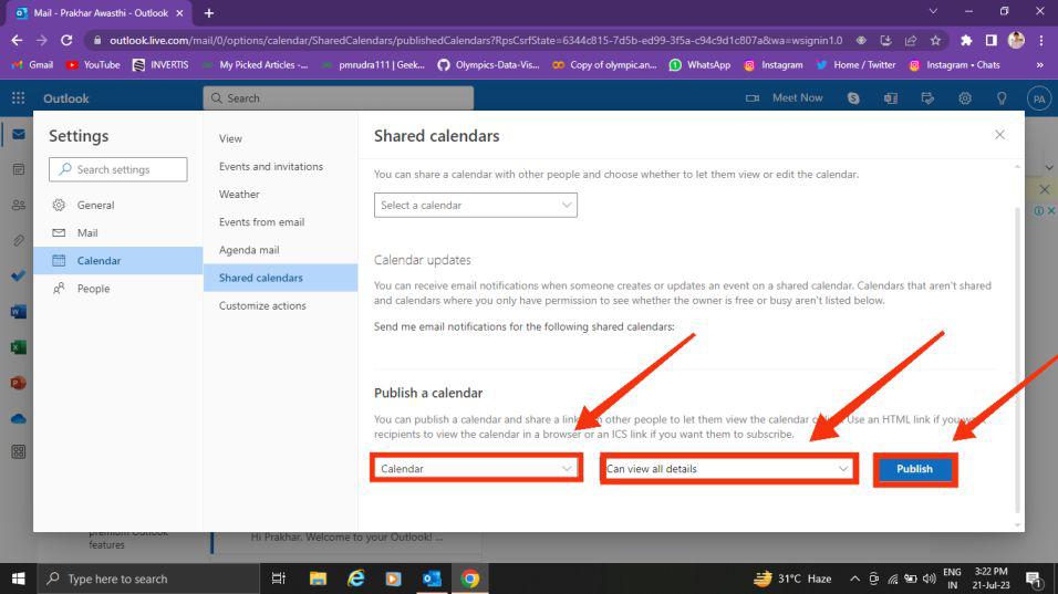 How to Share Your Calendar in Outlook