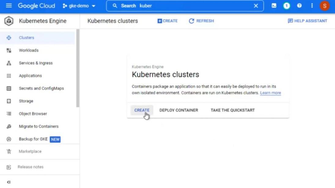 Click-on-Create-Kubernetes-Cluster