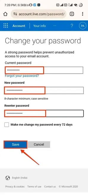 How to Change Password in Outlook