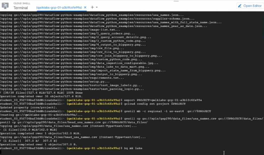 Create-the-BigQuery-'lake'-dataset