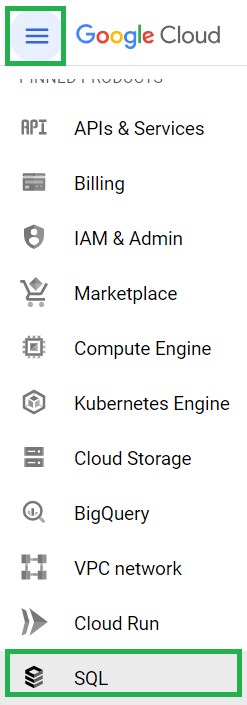 Selecting SQL service