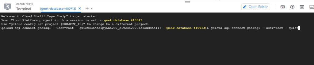 GCP terminal