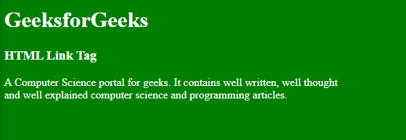 HTML <link> Tag