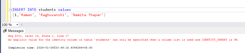 error