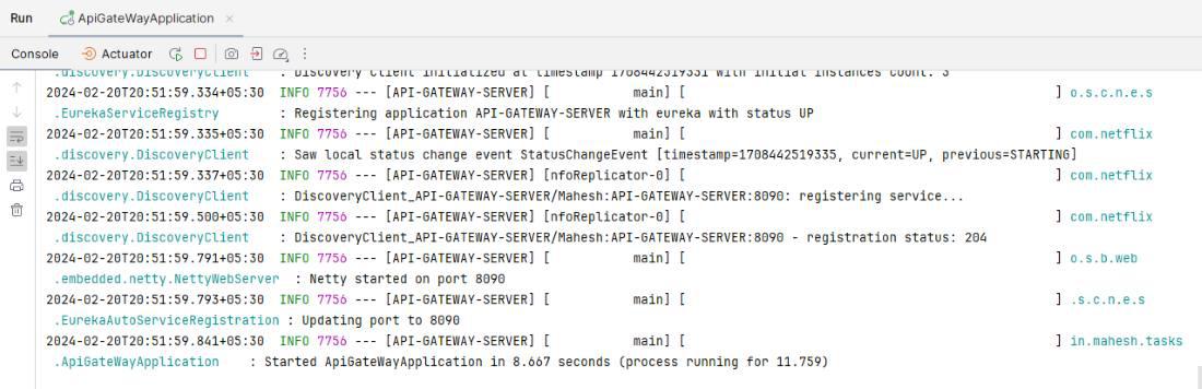 API Server Run