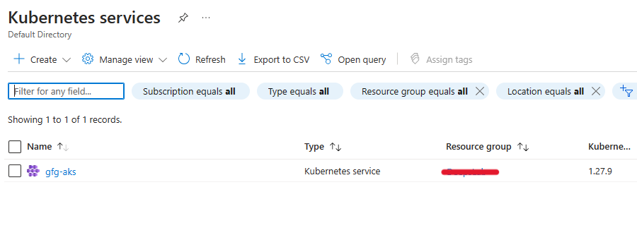 Kubernetes Servies In Azure