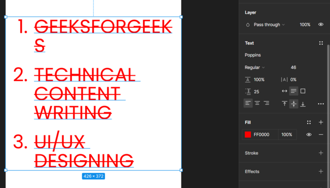 Text fill