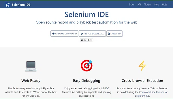 1Selenium's website