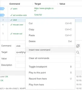 Adding Debug Command