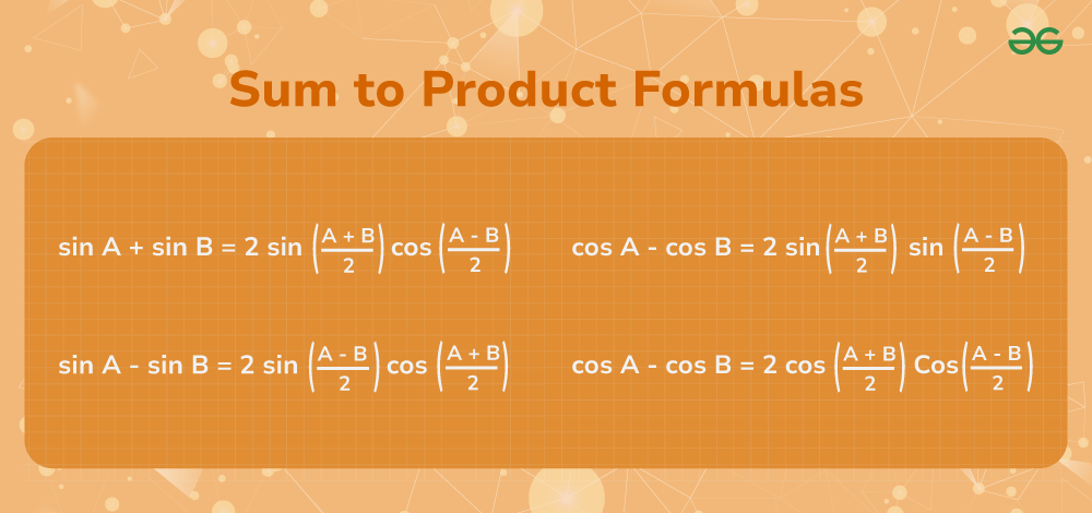 Sum-to-Product-Formulas