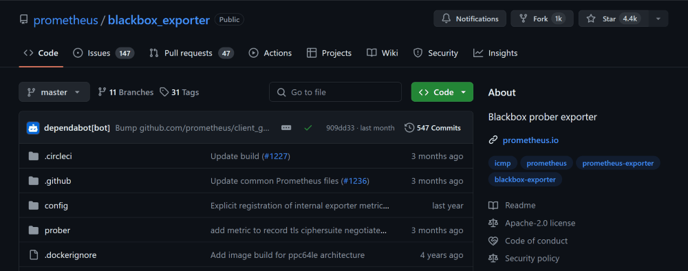 Prometheus downloads page