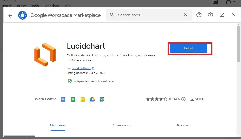 Flowchart in Google Docs