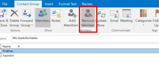 Click-on-Remove-Member