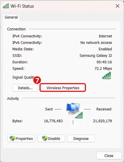 Wireless-Properties