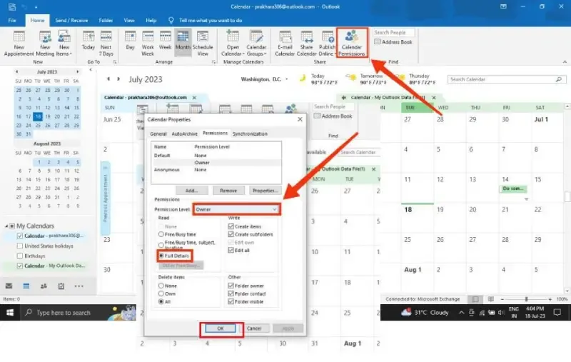 Click-on-Share-Calendar