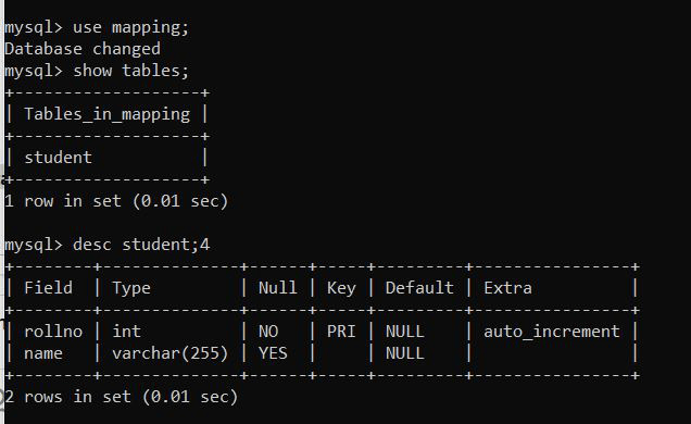 Database-Output
