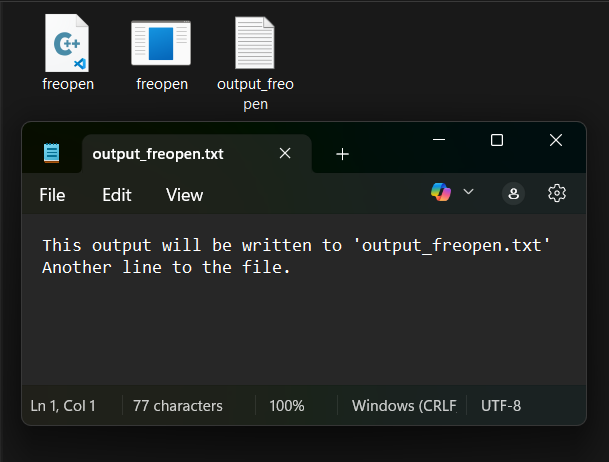 freopen