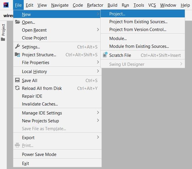 Intellij-project-creation