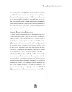 5
con sus estudiantes acerca del tráfico de automóviles en su pueblo 
o ciudad. ¿Hay muchos carros en el sitio donde viven? ¿