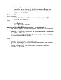  
A new type of machinery, computer chip, or product created through research and 
development can help a company stay moder