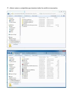 3º.- Ahora vamos a comprobar que tenemos todos los archivos necesarios.
