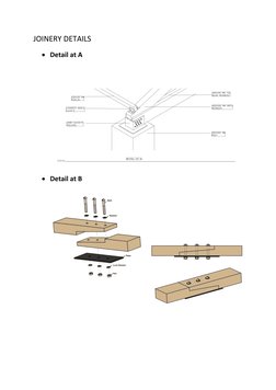 JOINERY DETAILS 
 Detail at A 
 
 
 
 Detail at B 
 
 
 
 
 
 
