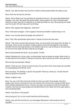 Full Text Archive
https://www.fulltextarchive.com
Helmer. Yes, after the New Year; but then it will be a whole quarter before