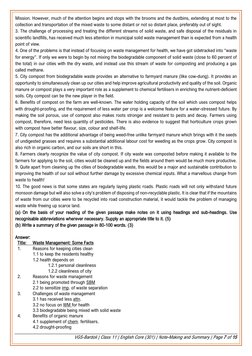 VGS-Bardoli | Class 11 | English Core (301) | Note-Making and Summary | Page 7 of 15 
Mission. However, much of the attenti