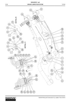 56046551 aA
5 (53)
GREASE LUBRICATION SYSTEM
121024
Sandvik Mining and Construction Oy, Loaders Turku © 2012
