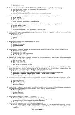 Page 9 of 14 (PW-02) 
 
D. Qualified indorsement 
 
73. The following are the warranties of a Qualified Indorser by qualified