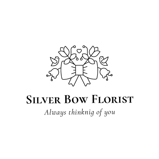 Logo Silver Bow Florist always thinking of you