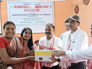 IIT Guwahati, ICAR-ATARI Train Farmers in Soil Health Testing