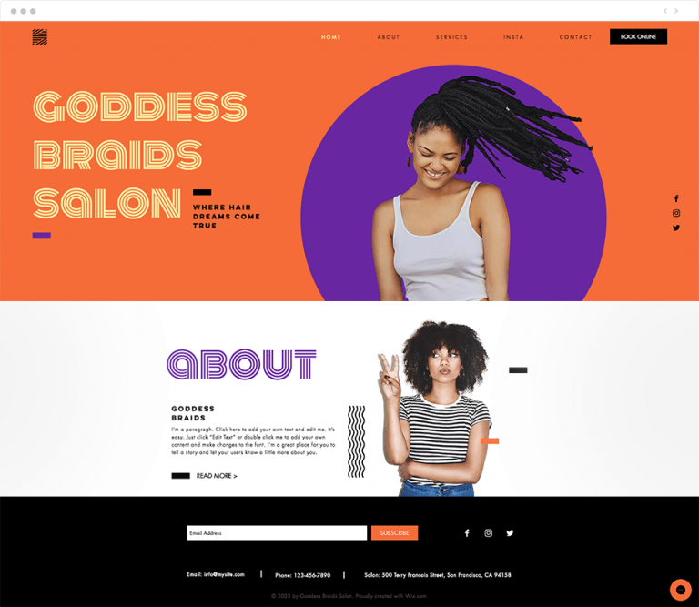 Hair Braids Salon Template