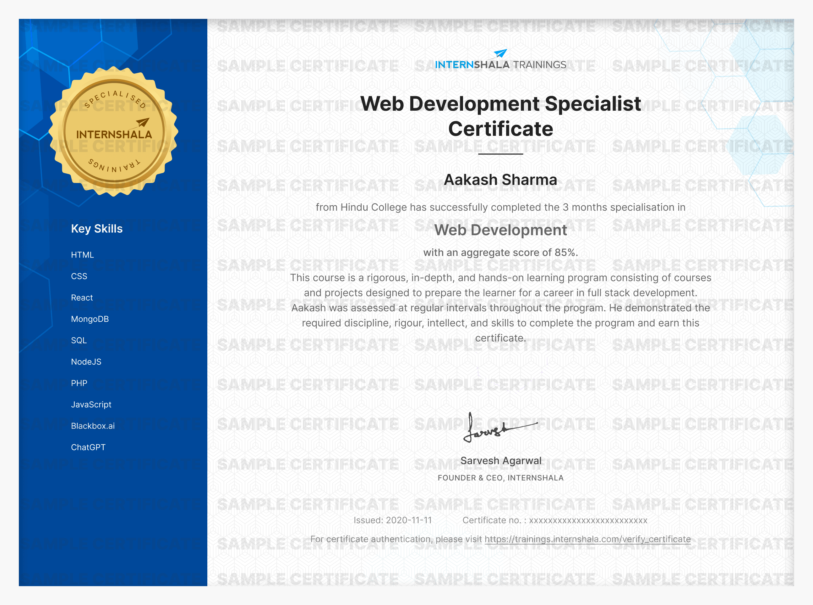 Certificate Image