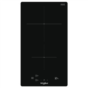 Whirlpool, width 28.4 cm, frameless, black - Built-in Induction Hob WSQ0530NE