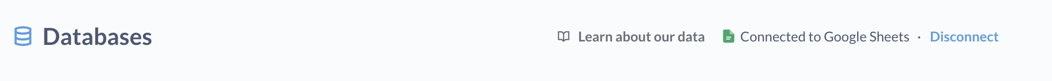 Disconnecting Google Sheets