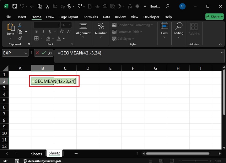 GEOMEAN Function3