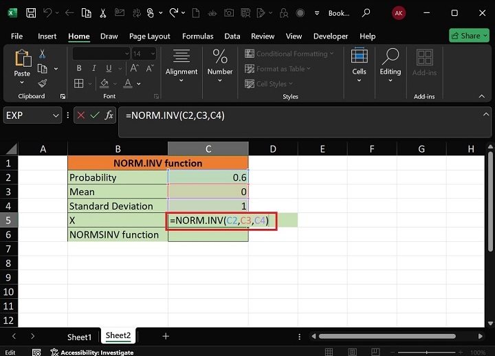 NORM.INV Function3