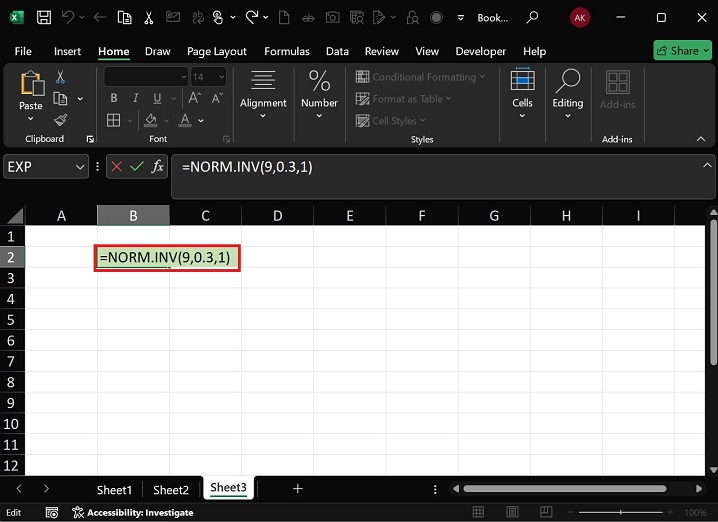 NORM.INV Function7