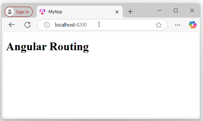 Angular Routing Angular Routing