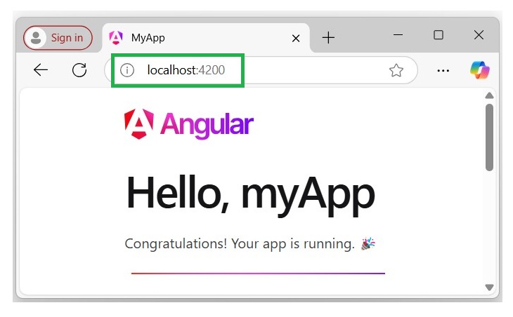 Angular Application Output Application Output