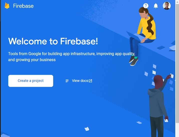 Create Firebase project