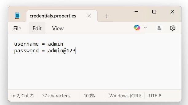 Properties File