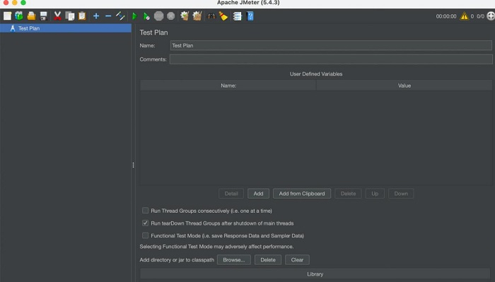 JMeter GUI on macOS