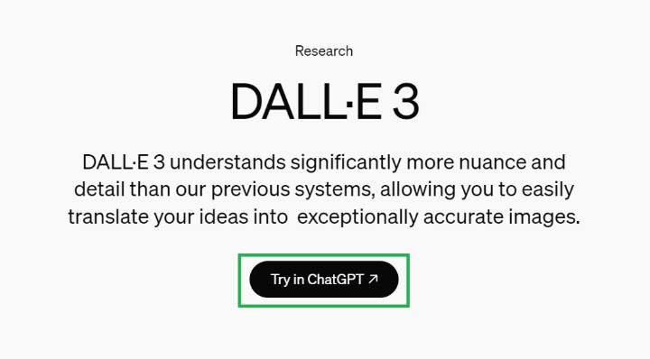 Accessing DALL-E 3